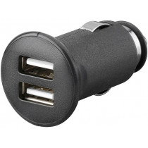 44177; Automotive power supply; USB A socket x2; Sup.volt: 12VDC; black; Goobay 44177; Automotive power supply; USB A socket x2; Sup.volt: 12VDC; black; Goobay
