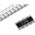 CAT16-220J4LF; Resistor network: Y; 22Ω; SMD; 1206; No.of resistors: 4; ±5%; BOURNS