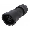 CB-04BFFC-RL7001; Plug; Connector: circular; CB; female; PIN: 4; w/o contacts; IP67; AMPHENOL