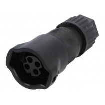 CB-04BFFC-RL7001; Plug; Connector: circular; CB; female; PIN: 4; w/o contacts; IP67; AMPHENOL