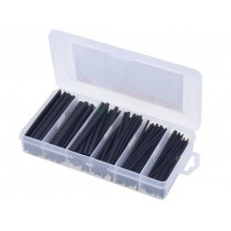 ; Set of heat shrink sleeves; 2: 1; 100mm; black; polyolefine; CYG