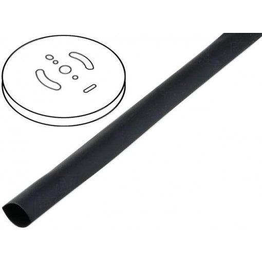 CB-HFT(2X) 1.6; Heat shrink sleeve; glueless; 2: 1; 1.6mm; L: 1m; green; polyolefine; CYG CB-HFT(2X) 1.6; Heat shrink sleeve; glueless; 2: 1; 1.6mm; L: 1m; green; polyolefine; CYG