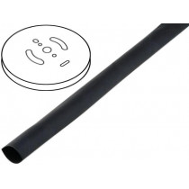 CB-HFT(3X) 3.0; Heat shrink sleeve; glueless; 3: 1; 3mm; black; polyolefine; CYG