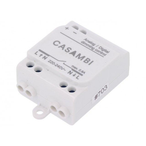 CBU-ASD; Wireless dimmer; IP20; 220÷240VAC; -20÷50°C; 56.5x35.8x22.3mm; Casambi Technologies