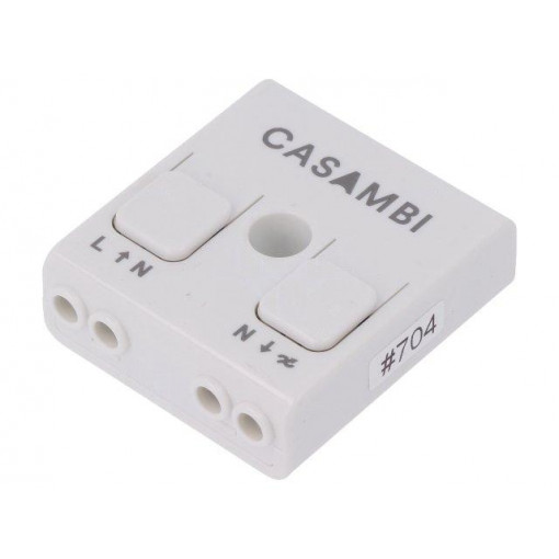 CBU-TED; Wireless dimmer; IP20; 85÷240VAC; -20÷45°C; 40.4x36.3x14mm; 0.65A; Casambi Technologies