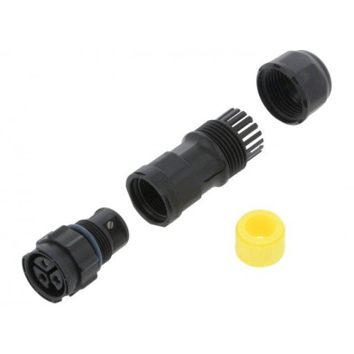 CC-03BMFB-QL8MPP; Connector: circular; female; plug; screw terminal; PIN: 3; IP68; AMPHENOL CC-03BMFB-QL8MPP; Connector: circular; female; plug; screw terminal; PIN: 3; IP68; AMPHENOL