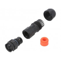 CC-03BMFB-QL8SPP; Connector: circular; female; plug; screw terminal; PIN: 3; IP68; AMPHENOL CC-03BMFB-QL8SPP; Connector: circular; female; plug; screw terminal; PIN: 3; IP68; AMPHENOL
