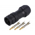 CC-03BMMA-QL8LPP; Connector: circular; male; plug; crimped; PIN: 3; 14AWG÷12AWG; IP68; AMPHENOL CC-03BMMA-QL8LPP; Connector: circular; male; plug; crimped; PIN: 3; 14AWG÷12AWG; IP68; AMPHENOL