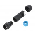 CC-03BMMB-QL8LPP; Connector: circular; male; plug; screw terminal; PIN: 3; for cable; AMPHENOL CC-03BMMB-QL8LPP; Connector: circular; male; plug; screw terminal; PIN: 3; for cable; AMPHENOL