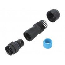 CC-03BMMB-QL8LPP; Connector: circular; male; plug; screw terminal; PIN: 3; for cable; AMPHENOL CC-03BMMB-QL8LPP; Connector: circular; male; plug; screw terminal; PIN: 3; for cable; AMPHENOL