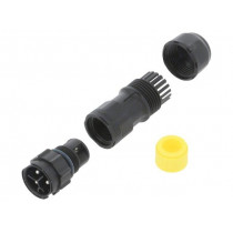 CC-03BMMB-QL8MPP; Connector: circular; male; plug; screw terminal; PIN: 3; for cable; AMPHENOL CC-03BMMB-QL8MPP; Connector: circular; male; plug; screw terminal; PIN: 3; for cable; AMPHENOL