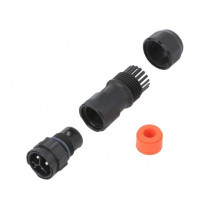 CC-03BMMB-QL8SPP; Connector: circular; male; plug; screw terminal; PIN: 3; for cable; AMPHENOL CC-03BMMB-QL8SPP; Connector: circular; male; plug; screw terminal; PIN: 3; for cable; AMPHENOL
