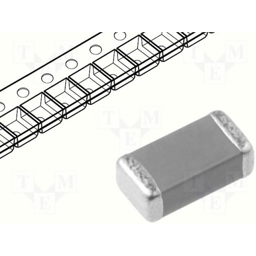 CC1206JRX7R9BB104; Capacitor: ceramic; MLCC; 100nF; 50V; X7R; ±5%; SMD; 1206; YAGEO