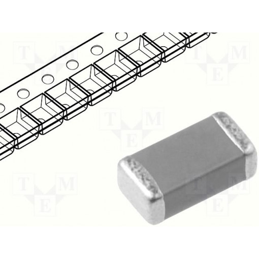 CC1206KKX7R0BB104; Capacitor: ceramic; MLCC; 100nF; 100V; X7R; ±10%; SMD; 1206; YAGEO