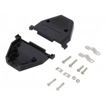 CCOV-37SC-BLACK; Enclosure: for D-Sub connectors; D-Sub 37pin,D-Sub HD 62pin; MH CONNECTORS CCOV-37SC-BLACK; Enclosure: for D-Sub connectors; D-Sub 37pin,D-Sub HD 62pin; MH CONNECTORS