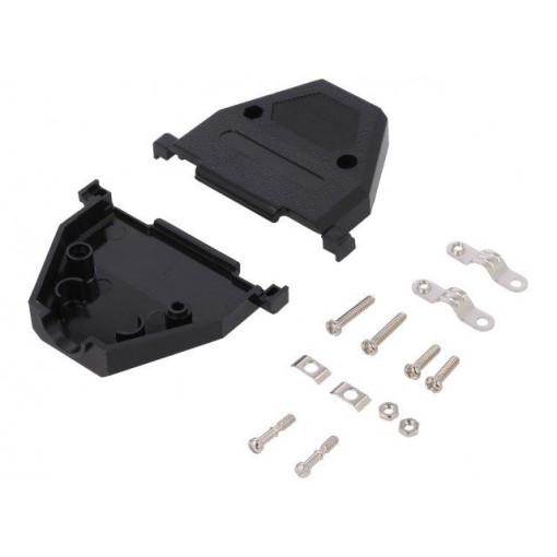 CCOV-37SC-BLACK; Enclosure: for D-Sub connectors; D-Sub 37pin,D-Sub HD 62pin; MH CONNECTORS
