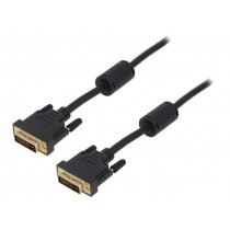 CD0002; Cable; dual link; DVI-D (24+1) plug,both sides; 3m; LOGILINK