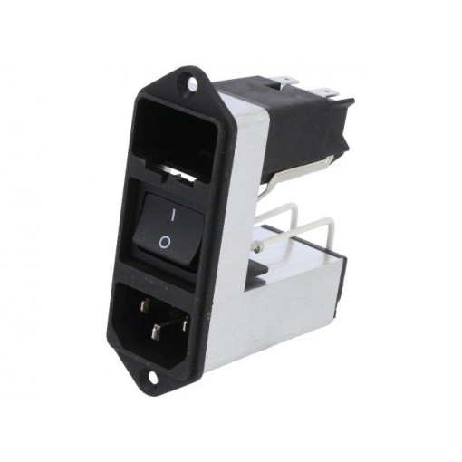 CD24.1101.151; Connector: AC supply; socket; male; 2A; 250VAC; IEC 60320; -25÷85°C; SCHURTER