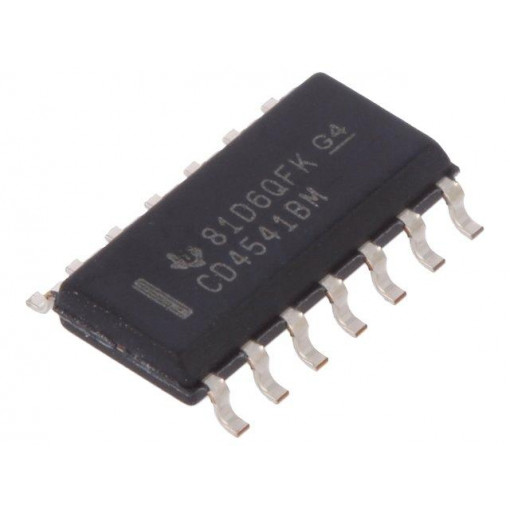 CD4541BM; IC: digital; programmable timer; 3÷18VDC; SMD; SO14; Series: 4000B; TEXAS INSTRUMENTS CD4541BM; IC: digital; programmable timer; 3÷18VDC; SMD; SO14; Series: 4000B; TEXAS INSTRUMENTS