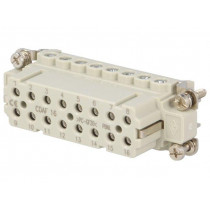CDAF 16; Connector: HDC; female; CDA; PIN: 16; 16+PE; size 66.16; 16A; 250V; ILME CDAF 16; Connector: HDC; female; CDA; PIN: 16; 16+PE; size 66.16; 16A; 250V; ILME
