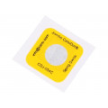 CDJ-054; Temperature indicator; Jumbo-CelsiDot; 54°C; °C; 19x19mm; SPIRIG