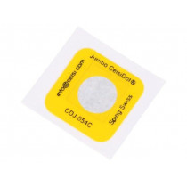CDJ-054; Temperature indicator; Jumbo-CelsiDot; 54°C; °C; 19x19mm; SPIRIG