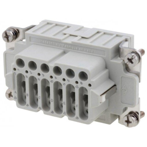 CDSF 18; Connector: HDC; female; CDS; PIN: 18; 18+PE; size 57.27; 10A; 400V; ILME CDSF 18; Connector: HDC; female; CDS; PIN: 18; 18+PE; size 57.27; 10A; 400V; ILME