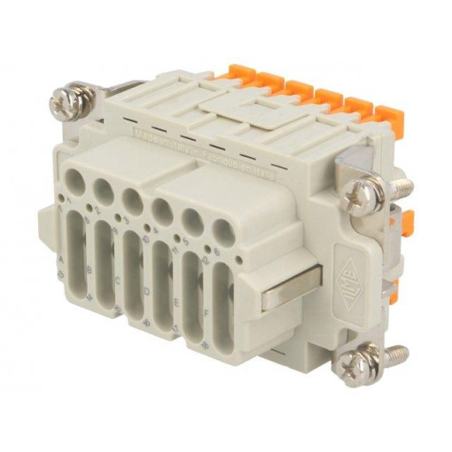 CDSHF 18; Connector: HDC; female; CDSH; PIN: 18; 18+PE; size 57.27; 10A; 400V; ILME CDSHF 18; Connector: HDC; female; CDSH; PIN: 18; 18+PE; size 57.27; 10A; 400V; ILME