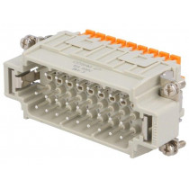 CDSHM 27; Connector: HDC; male; CDSH; PIN: 27; 27+PE; size 77.27; 10A; 400V; ILME CDSHM 27; Connector: HDC; male; CDSH; PIN: 27; 27+PE; size 77.27; 10A; 400V; ILME