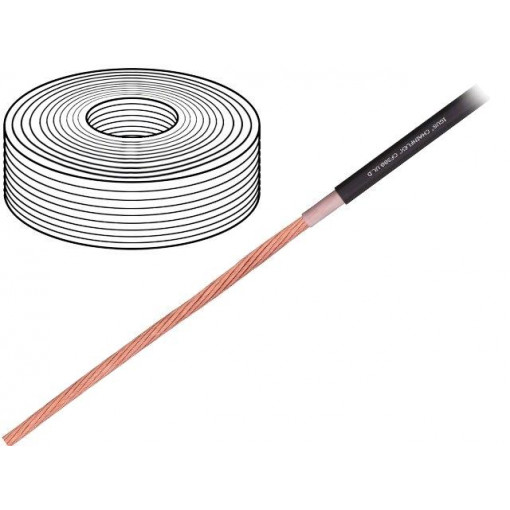 CF300.UL.60.01.D; Wire: motor; chainflex® CF300.UL.D; 1x6mm2; TPE; black; stranded; igus
