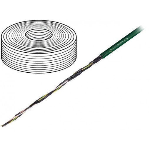 CF5.15.04; Wire: control cable; chainflex® CF5; 4G1,5mm2; PVC; green; Cu; 8mm; igus