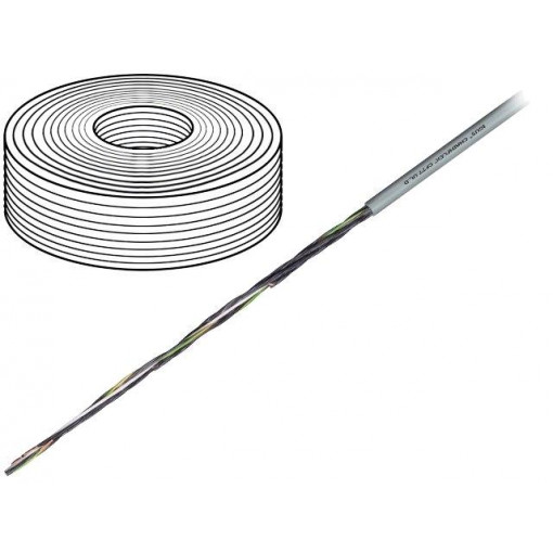 CF77.UL.10.02.D; Wire: control cable; chainflex® CF77.UL.D; 2x1mm2; PUR; grey; Cu; igus