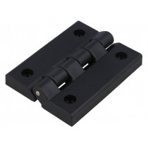 CFL.102 CH-6; Hinge; Width: 80mm; technopolymer (PA); black; H: 102mm; ELESA+GANTER