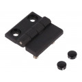 CFM.40 P-M5X12-CH-5; Hinge; Width: 40mm; technopolymer (PA); black; H: 40mm; ELESA+GANTER CFM.40 P-M5X12-CH-5; Hinge; Width: 40mm; technopolymer (PA); black; H: 40mm; ELESA+GANTER