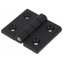 CFM.60-45-SH-6; Hinge; Width: 60mm; technopolymer (PA); black; H: 45mm; ELESA+GANTER