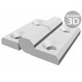 CFMY.60 SH-8-D; Hinge; Width: 60mm; technopolymer (PA); H: 60mm; right; Ø: 8mm; ELESA+GANTER CFMY.60 SH-8-D; Hinge; Width: 60mm; technopolymer (PA); H: 60mm; right; Ø: 8mm; ELESA+GANTER
