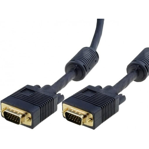 CG381D-G-150-PB; Cable; D-Sub 15pin HD plug,both sides; black; 15m; VCOM