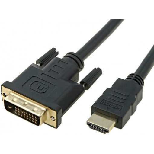 CG481G-030-PB; Cable; DVI-D (24+1) plug,HDMI plug; 3m; black; VCOM