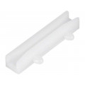 CGLA-4S; Guide; polyamide; natural; A: 40mm; B: 20mm; Mounting: snap fastener; FIX&FASTEN