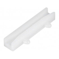 CGLA-4S; Guide; polyamide; natural; A: 40mm; B: 20mm; Mounting: snap fastener; FIX&FASTEN