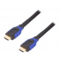 CH0066; Cable; HDMI 2.0; HDMI plug,both sides; 10m; LOGILINK