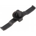 150-08110; Snap handle; UL94V-2; black; Panel thick: max.1.2mm; Ht: 7.7mm; HELLERMANNTYTON