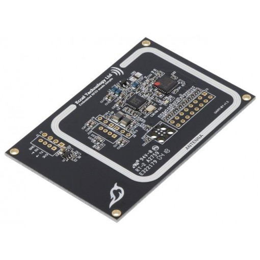 000371; RFID reader; antenna; 75x50mm; UART; 2.5÷3.6V; f: 13,56MHz; ECCEL