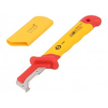 T0990; Knife; for electricians,insulated; Kind of blade: hook shaped; C.K
