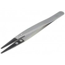 T2392; Tweezers; non-magnetic; Tip width: 2mm; Blade tip shape: rounded; C.K