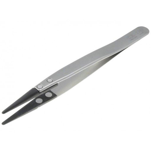 T2392; Tweezers; non-magnetic; Tip width: 2mm; Blade tip shape: rounded; C.K