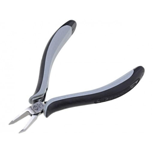 T3786DF 120; Pliers; side,cutting,curved,precision; ESD; Pliers len: 120mm; C.K