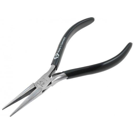 T3777; Pliers; straight,precision,half-rounded nose; 150mm; C.K