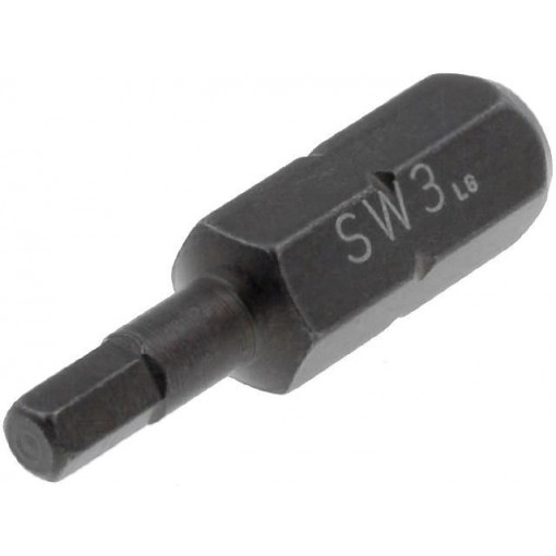 T4560 HEX30; Screwdriver bit; Allen hex key; HEX 3mm; Overall len: 25mm; C.K