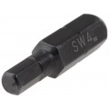 T4560 HEX40; Screwdriver bit; Allen hex key; HEX 4mm; Overall len: 25mm; C.K